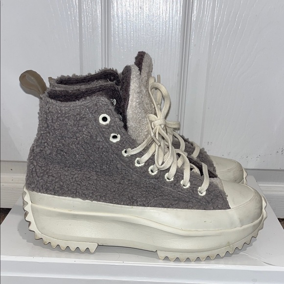 Converse Shoes - CONVERSE Run Star Hike High Sherpa in gray